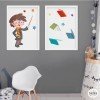 2 Cuadros decorativos personalizables - El mago Harry