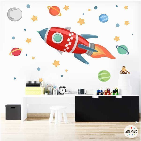 Vinil infantil - Coet a l'espai