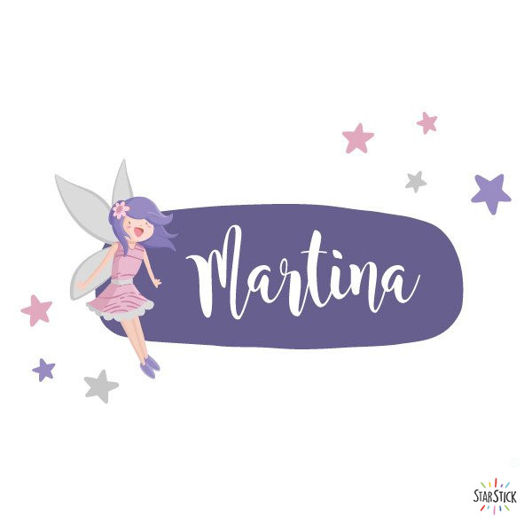 Hada mágica - Decoración para niñas personalizada con nombre