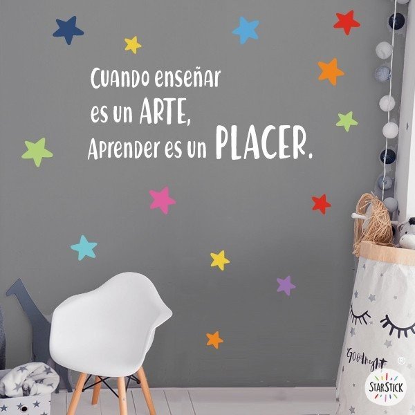 Choose language! When teaching is an art, learning is a pleasure - Educational wall stickers