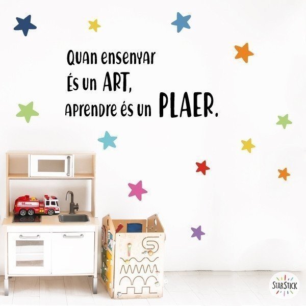 Choose language! When teaching is an art, learning is a pleasure - Educational wall stickers