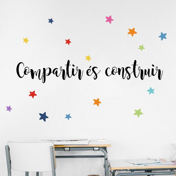 Vinils educatius per a aules | Compartir és construir