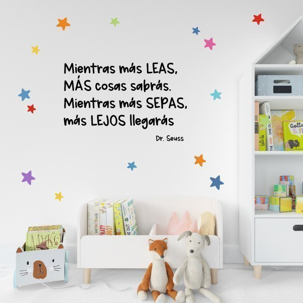 Vinils infantils educatius - Com més llegeixis, més sabràs