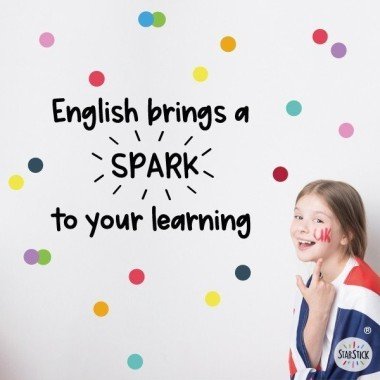 Educational vinyls - English bring spark to your learning