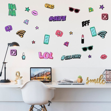 Lol - Vinyle jeunesse pour ados - Déco filles