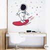 Stickers muraux jeunesse - Surfeur astronaute - Décoration chambres jeunesse