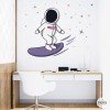 Stickers muraux jeunesse - Surfeur astronaute - Décoration chambres jeunesse