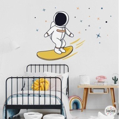 Wall stickers for young people - Surfing Astronaut