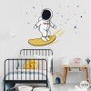 Sticker décoratif jeunesse astronaute surfeur |Sticker mural adhésif pour chambre jeune
