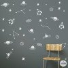 Decorative wall stickers for youth bedrooms | space | kids & teens