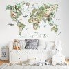 Montessori realistic world map - World maps decorative Stickers