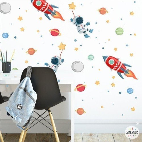 Papel de pared autoadhesivo - Misión espacial - Papel pintado infantil
