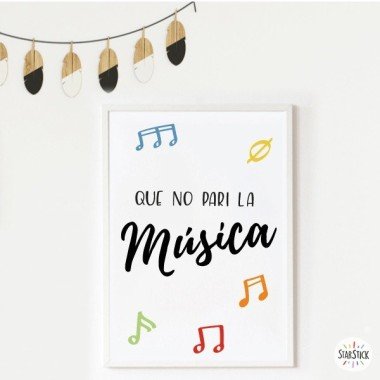 Wall art print - Don't stop the music