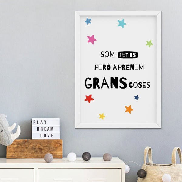 Affiche décorative pour écoles - Apprenons en grand
