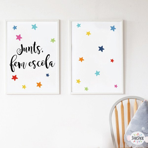 Educational posters for schools - Together, we build our school