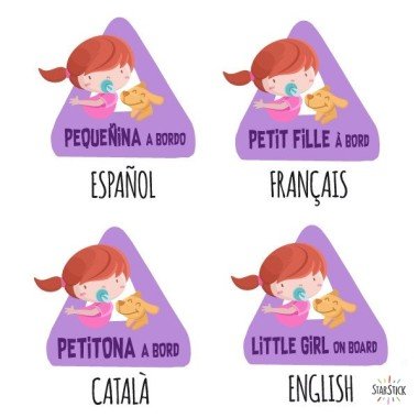 Petite fille à bord - Styling Car Stickers