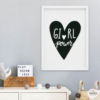 Làmina infantil - Girl Power - Quadre decoratiu