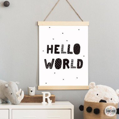 Film décoratif - Hello world - Tableaux design