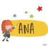 Vinilo con nombre - La amiga de Harry - ¡Decora de manera personalizada y marca estilo!