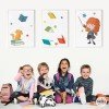 Pack de 3 tableaux pour enfants - L'ami d'Harry