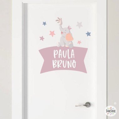 Animals touching the moon - Go ahead and personalize the baby's room