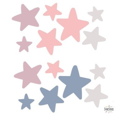 Extra Pack - Animal stars touching the moon - Pink