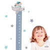 Wall meter sticker - Plane with elephant