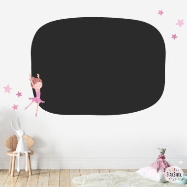 Children's blackboard wall sticker - Ballerina