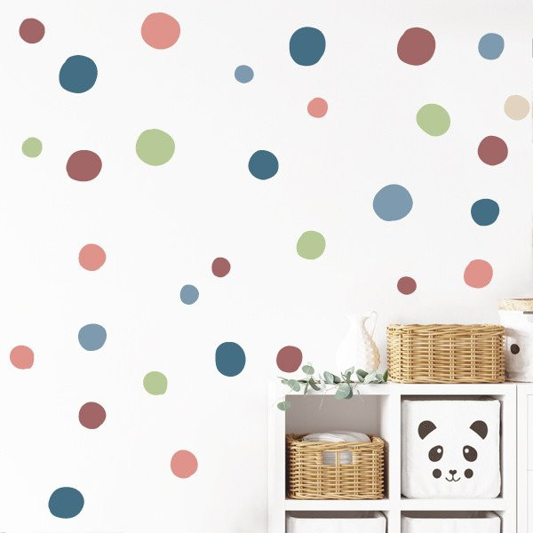 Multi confetti. Stickers adhésifs pour décoration enfantine