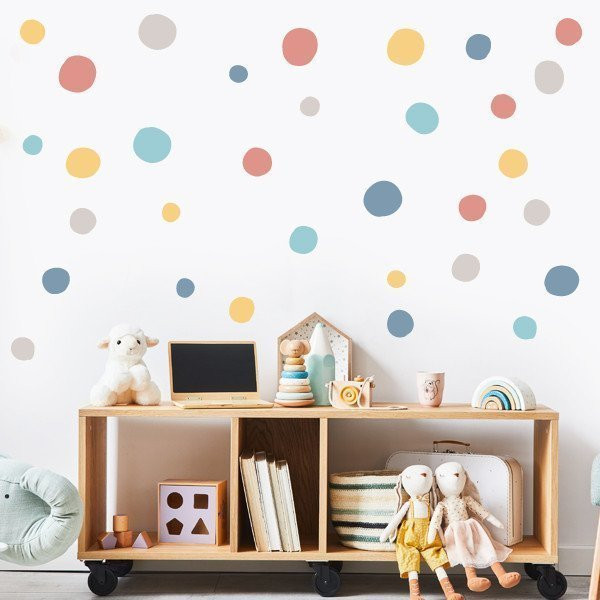 Multi confetti. Stickers adhésifs pour décoration enfantine