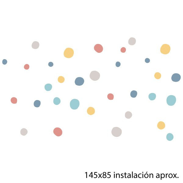 Multi confeti. Vinilos adhesivos para decoración infantil