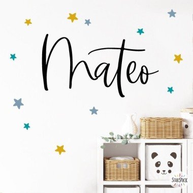 Sticker with name Elegant – Decorate your children's room in a personalized way