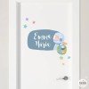 Customizable door sign - Astronaut girl