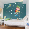 Vinil infantil Nen amb patinet i estel - Decoració habitacions nens