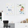 Pack 2 tableaux pour enfants - Garçon avec scooter