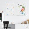 Pack 2 tableaux pour enfants - Garçon avec scooter