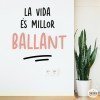 Choisissez la langue! Stickers décoratifs avec phrases - La vie est meilleure danser