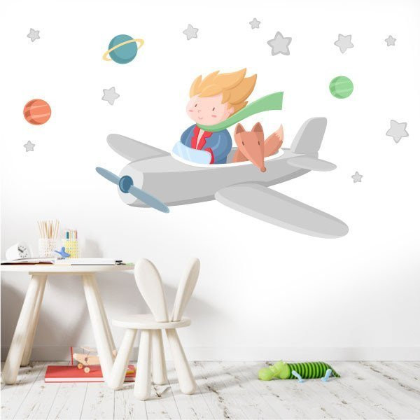 Children's wall sticker for baby - Little aviator prince