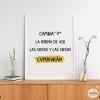 Cuadros decorativos - ¡Elige idioma! - Cambia la forma de ver las cosas y las cosas cambiarán