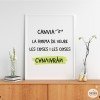 Quadres decoratius - Trieu idioma! - Canvia la manera de veure les coses i les coses canviaran