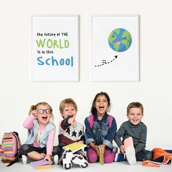 Affiches décoratives - L'avenir du monde est dans cette école