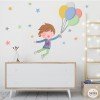 Sticker pour enfants - Garçon avec des ballons - Stickers décoratifs pour enfants