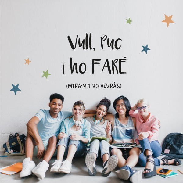 Vinils decoratius en català - Vull, puc i ho faré