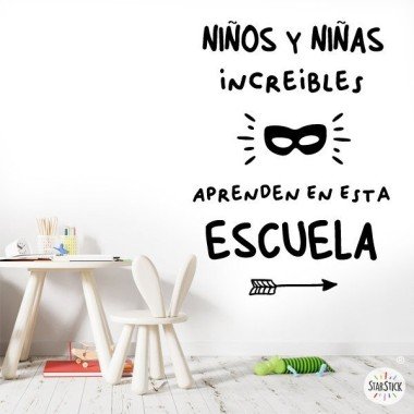 Catalan wall stickers - Nens i nenes increïbles learn here