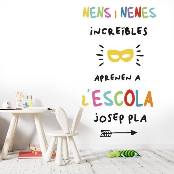 PERSONALIZED sticker with school name - Amazing boys and girls