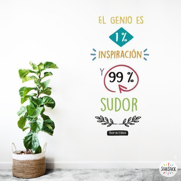 Adhesius per a escoles: 1% Inspiració, 99% Esforç