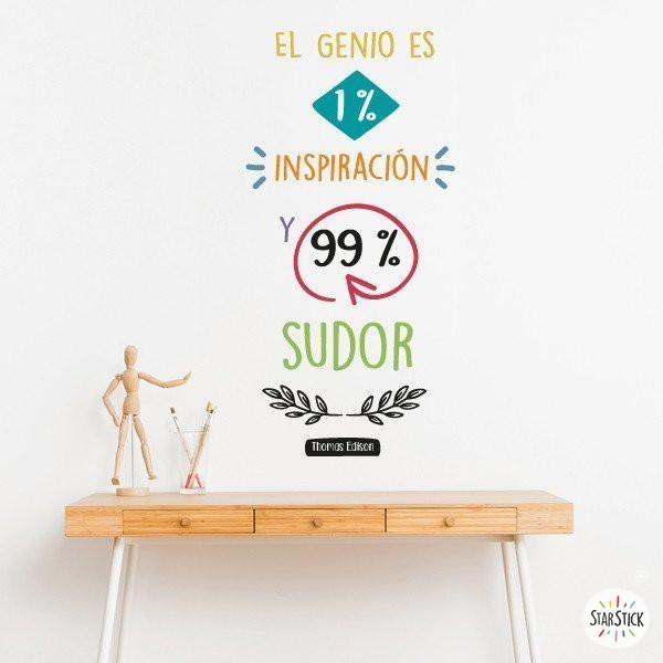 Adhesius per a escoles: 1% Inspiració, 99% Esforç