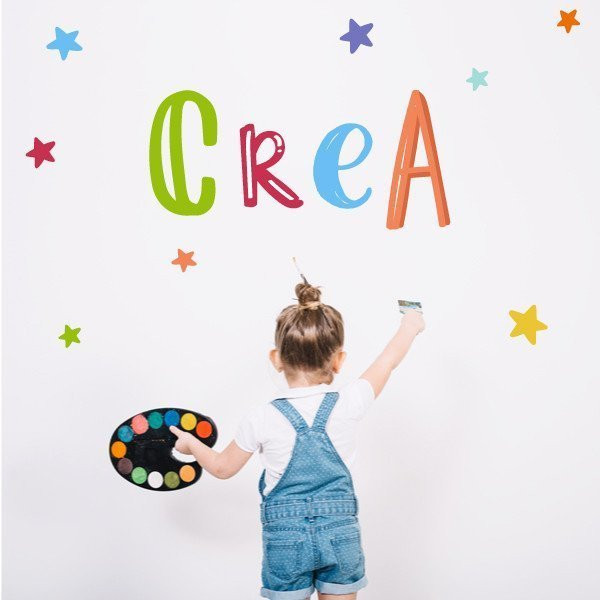 Create - Children's vinyl - Decoration schools montessori phrases