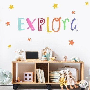 Explore - Children's stickers to decorate schools and children's centers
