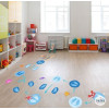 Floor games - Pirate Circuit - Children's stickers to stick on the floor